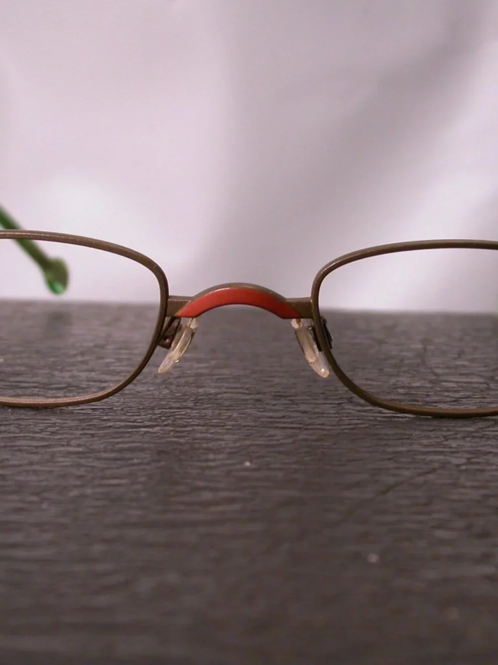 LA Eyeworks Spin Green Bronze Fashion Eyeglasses Frames Made in JAPAN